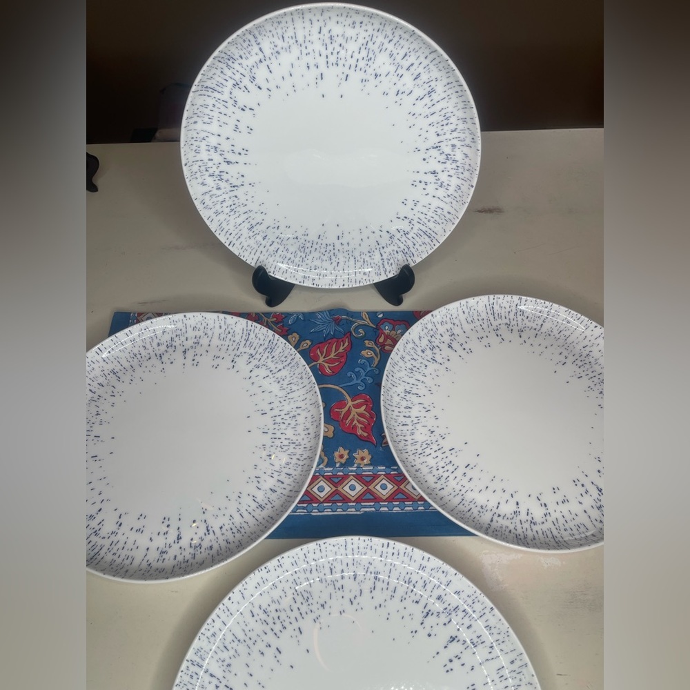 Set of 4 Mikasa Bone China Dinner Plates